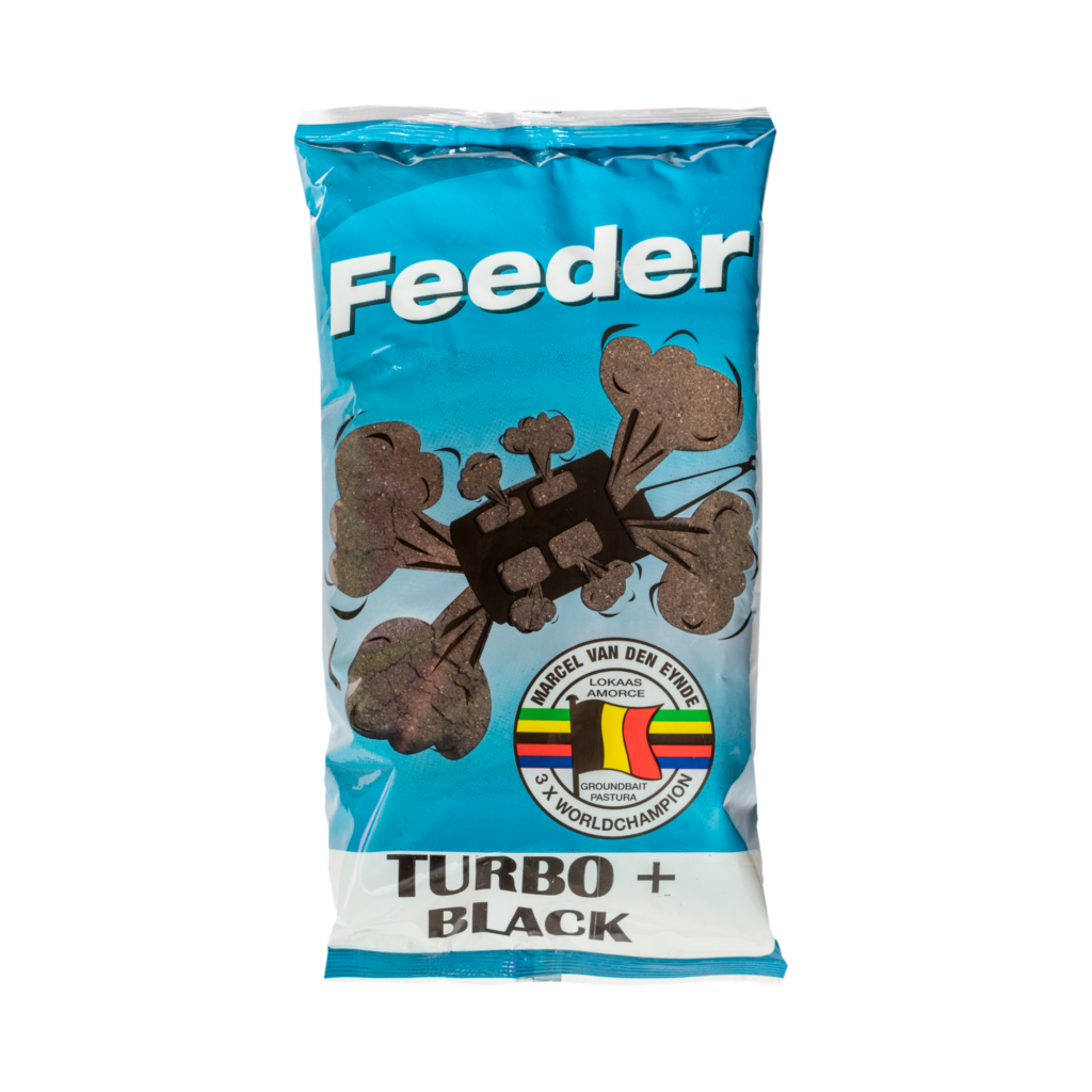 Van Den Eynde Feeder Turbo+ Black 1kg Groundbait - Bait Superstore